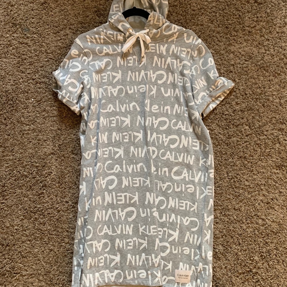 Calvin Klein dress with hoodie